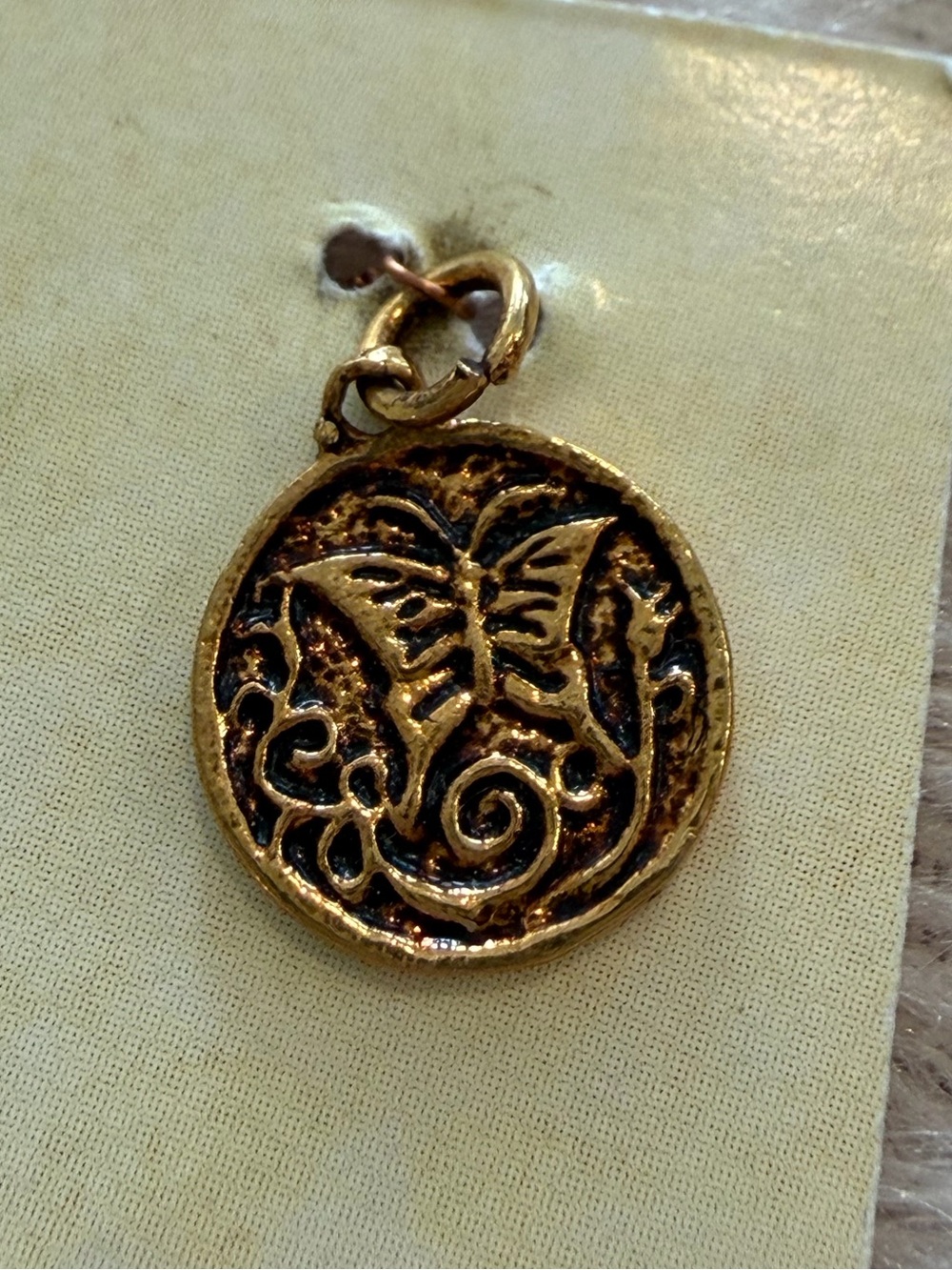 24k Gold Plated Charming Butterfly Pendant Charm